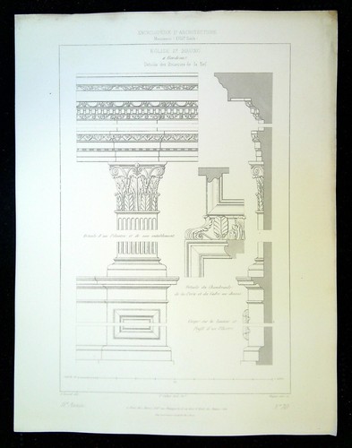 Ancienne gravure eglise - gravure,